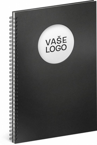 Notes Twin černá/bílá, 21 x 29,7 cm