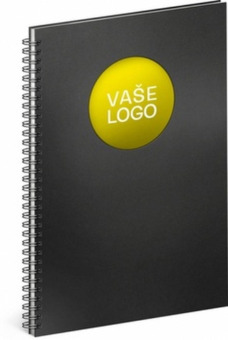Notes Twin černá/žlutá, 21 x 29,7 cm