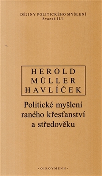 Dějiny politického myšlení II/1