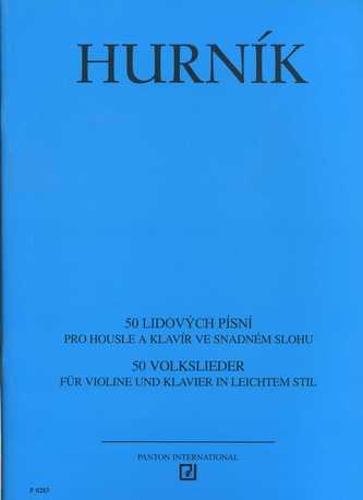 50 lidových písní pro housle a klavír ve snadném slohu
