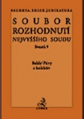 Soubor rozhodnutí Nejvyššího soudu sv.21 Soubor rozhodnutí Nejvyššího soudu sv.21