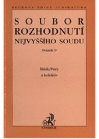 Soubor rozhodnutí Nejvyššího soudu sv.25 Soubor rozhodnutí Nejvyššího soudu sv.25