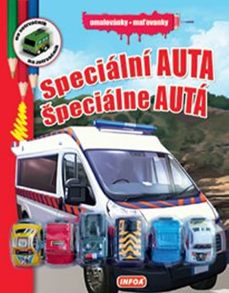 Speciální auta - Omalovánky + 6 hraček