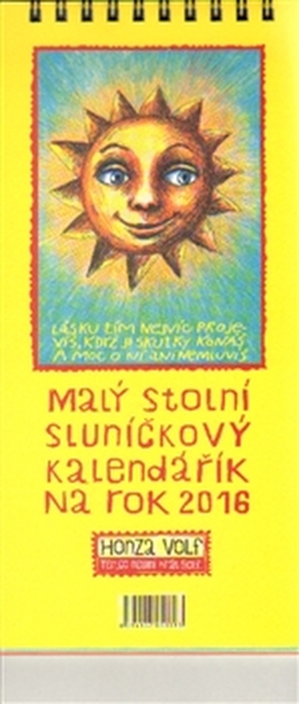 Malý stolní sluníčkový kalendářík na rok 2017