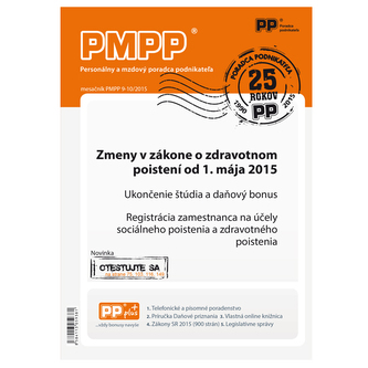 PMPP 9-10/2015 Zmeny v zákone o zdravotnom poistení od 1.mája 2015