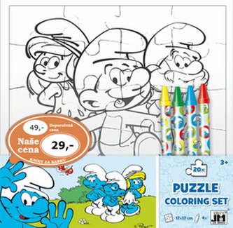 Šmoulové - Omalovánky puzzle