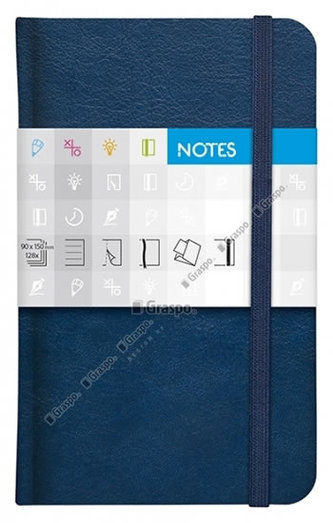 Notes Saturn modrý linkovaný standard