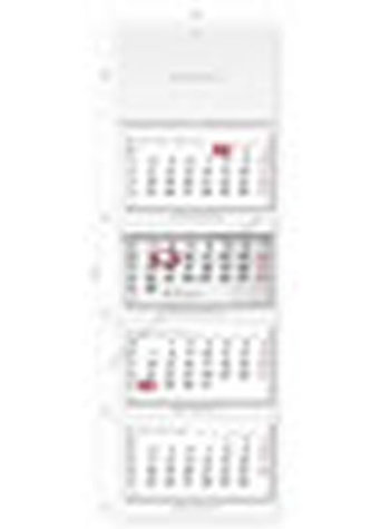 Kalendář nástěnný 2016 - Čtyřměsíční šedý