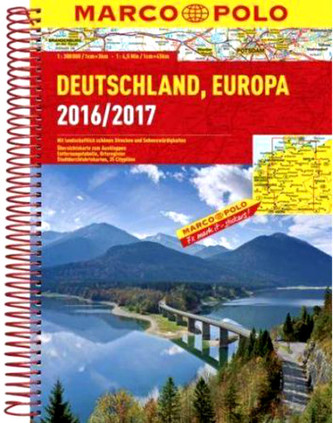 Německo, Evropa/atlas-spirála 16/17  1:300T MD