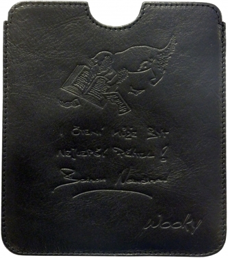 Puzdro 16,8x14,7 Nesvadbová čierna koža eWooky