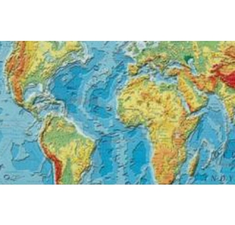 Svet - Nástenná fyzická mapa