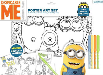 Omalovánky Mimoňové + fixy 2.