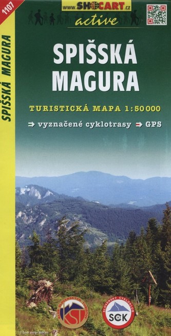 Spišská Magura 1:50T/1107 Turistická mapa SHOCart