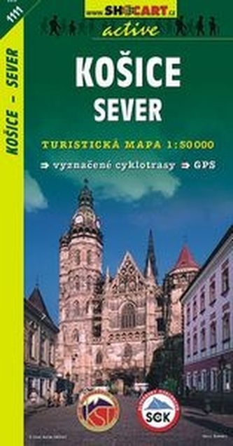 Košice sever 1:50T/1111 Turistická mapa SHOCart