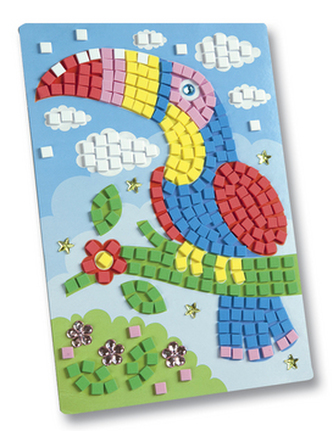 Mozaikový obrázek Papoušek