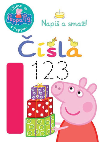 Peppa Pig Učíme se s Peppou, Napiš a smaž! Čísla