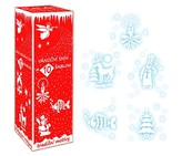 Sprey vánoční sníh s 9 šablonami