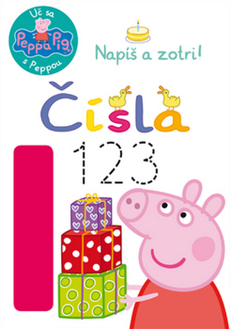 Peppa Pig Uč sa s Peppou Napíš a zotri! Čísla