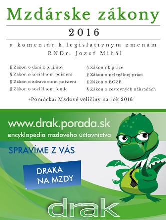 Mzdárske zákony 2016