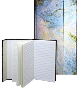 Zápisník s magnetickou klopou 100x180 mm abstraktní obloha C