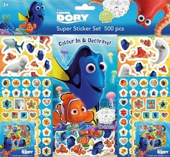 Super sticker set 500 kusů Hledá se Dory