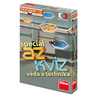 AZ kvíz Věda a technika společenská hra cestovní v krabici 11x18x3,5cm