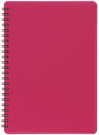 Plastic blok NEON růžový A5, linka, 60 listů