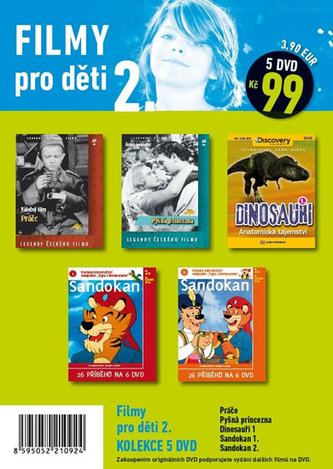 Filmy pro děti 2. - 5 DVD pošetka