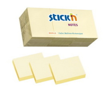 Samolepicí bločky Stick´n 3x100 listečků, žlutá