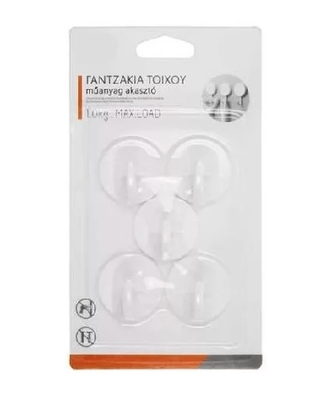 Háček samolepící KULATÝ 3,5x3,5cm 5ks