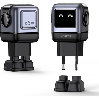 UGREEN 25685B Nexode RG 65W GaN Fast Charge nabíječka černá