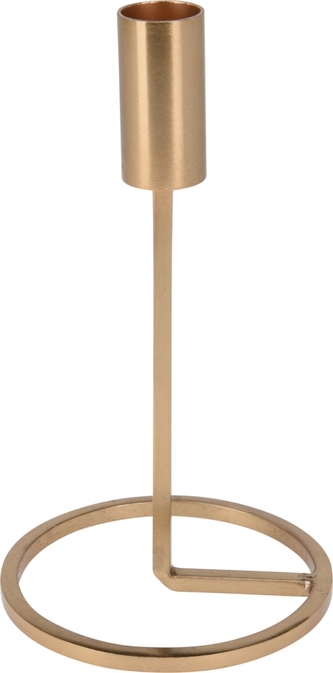 Kovový svicen zlatý 19x10,5 cm