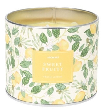 Aromatický svíčka v plechové dóze Fresh Lemon 8,5x9,7 cm