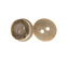 Knoflík - sada 6 ks - hnědá, béžová - prům. 10 mm