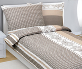 Povlečení flanelové - Ornament kávová - 140x200, 70x90 cm