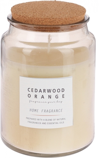 Vonná svíce ve skle Cedarwood Orange 10x13 cm