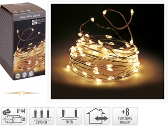 Dekorativní osvětlení na drátku 240 LED, světlo teplé bílé