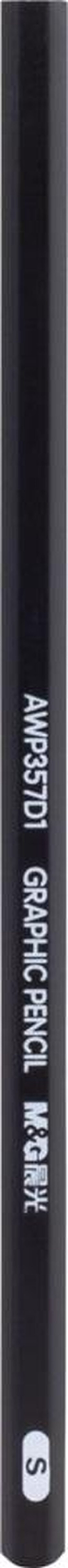 Węgiel artystyczny czarny w ołówku S (12szt) M&G;