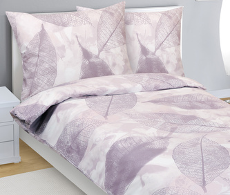 Povlečení bavlněné - List béžová - 140x200, 70x90 cm