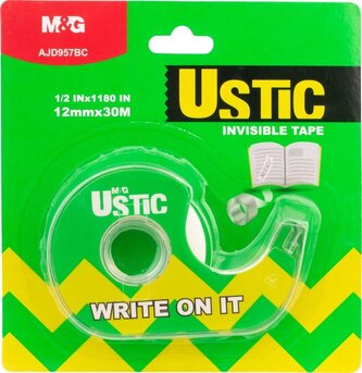 Taśma klejąca z podajnikiem Invisible M&G;