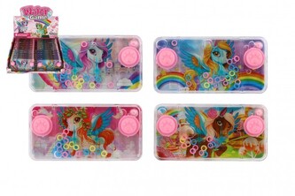 Vodní hra hlavolam 11x6cm plast jednorožec 4 druhy - 1 ks