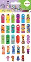Tatuaże zmywalne Fingers Tattoo HAPPY COLOR