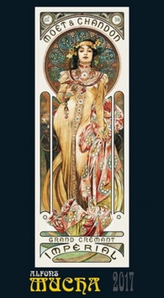 Alfons Mucha 2017 - nástěnný kalendář