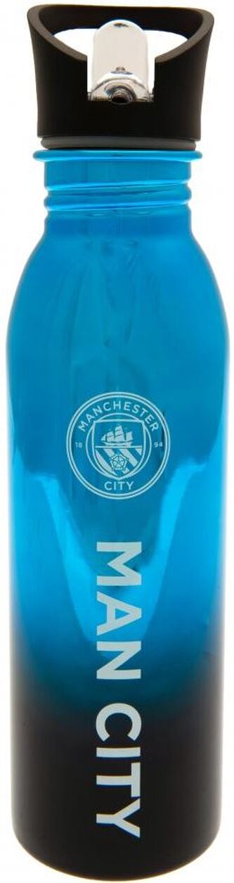 Nerezová láhev na pití metalická Manchester City FC: Znak (objem 700 ml)