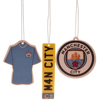 Osvěžovač vzduchu FC Manchester United: Znak, dres a SPZ (3 kusů)