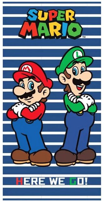 Osuška - ručník Super Mario: Mario a Luigi (70 x 140 cm)