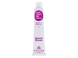 Kallos Cosmetics KJMN Barva na vlasy Cream Hair Colour Keratin & Argan Oil 100 ml 901 Ultra Light Ash Blond Special Blonds pro ženy