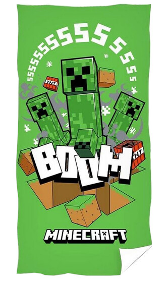 Osuška - ručník Minecraft: Boom (70 x 140 cm)