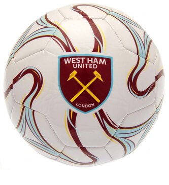 Fotbalový míč FC West Ham United: Vzor Cosmos White (velikost 5)