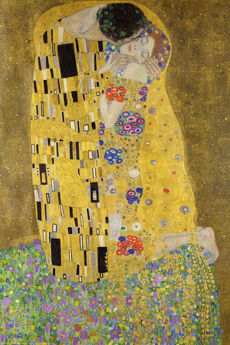Plakát, Obraz - Polibek, Gustav Klimt, 61 × 91.5 cm